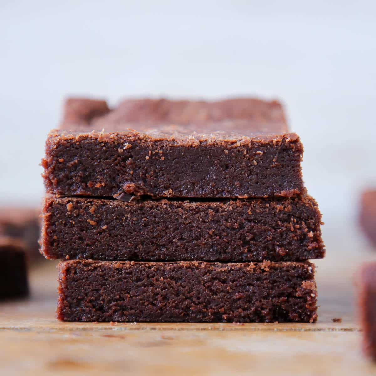 Old Fashioned Fudgy Brownies interior detail