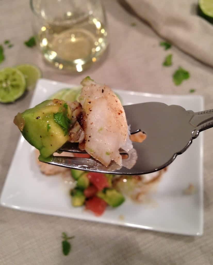 Pan Seared Turbot with Grapefruit-Avacado Salsa