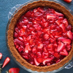 Strawberry Triumph Pie Gingersnap Crust