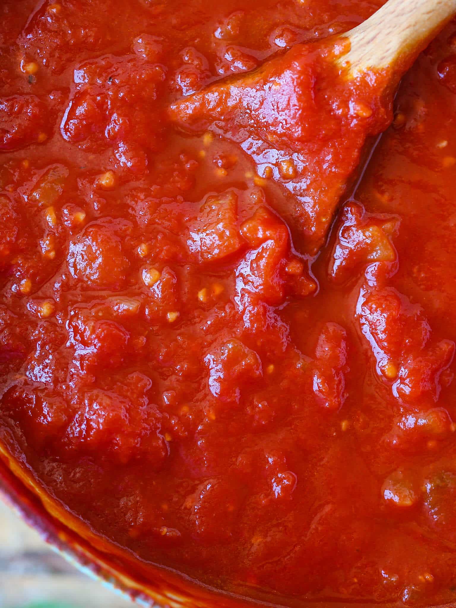 Homemade Tomato Pasta Sauce detail