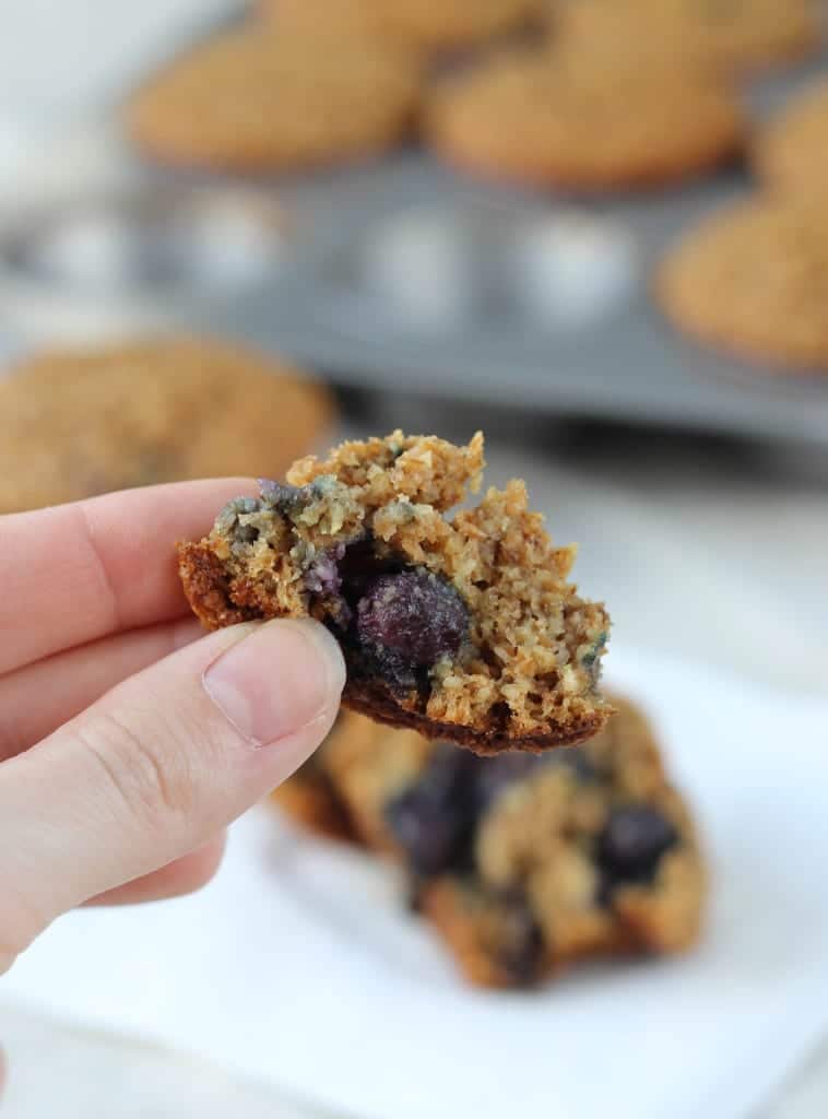 The Best Blueberry Banana Bran Muffins