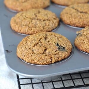 The best blueberry banana bran muffin recipe