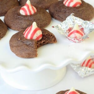 Double Chocolate Peppermint Kiss Cookies Bitten.