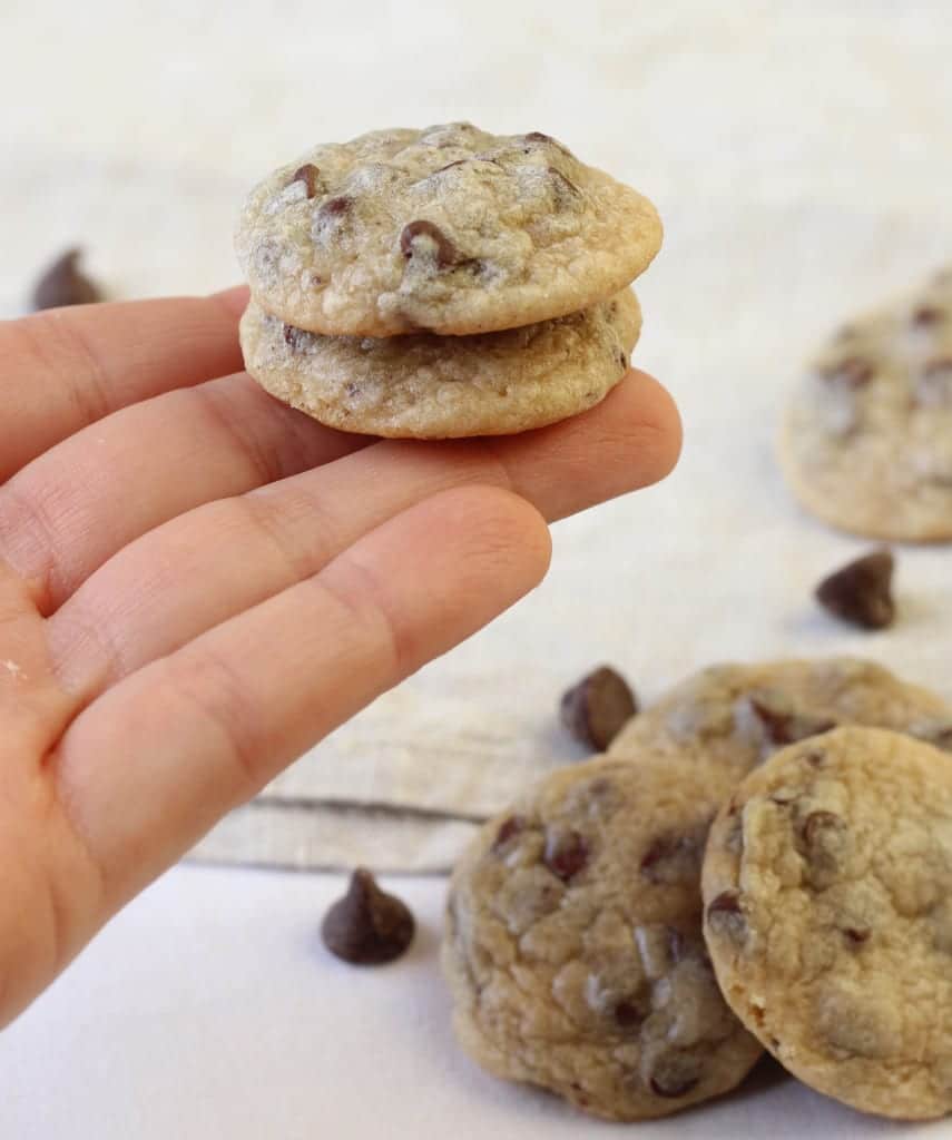 Silver Dollar Chocolate Chip Cookies