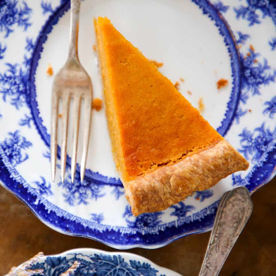 Mary Randolph's Sweet Potato Pie one slice