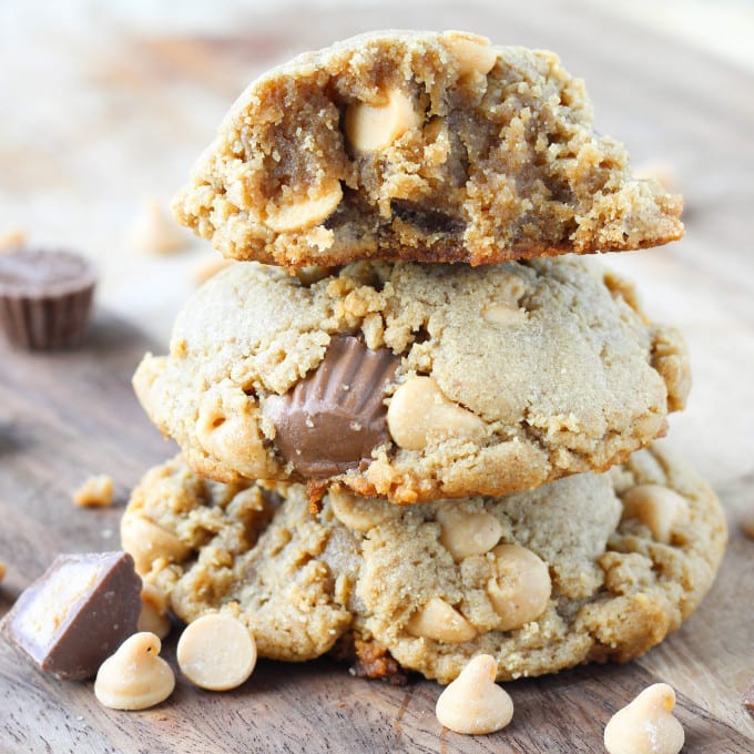 Loaded Reese's Peanut Butter Cookies