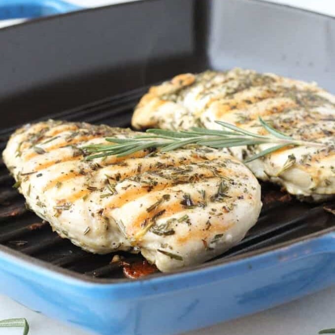 Foolproof Rosemary Grilled Chicken.