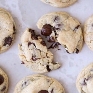 Cream Cheese Chocolate Chip Cookies melty chocolate