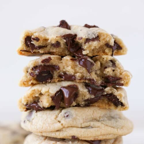 Cream Cheese Chocolate Chip Cookies - Bakes and Blunders