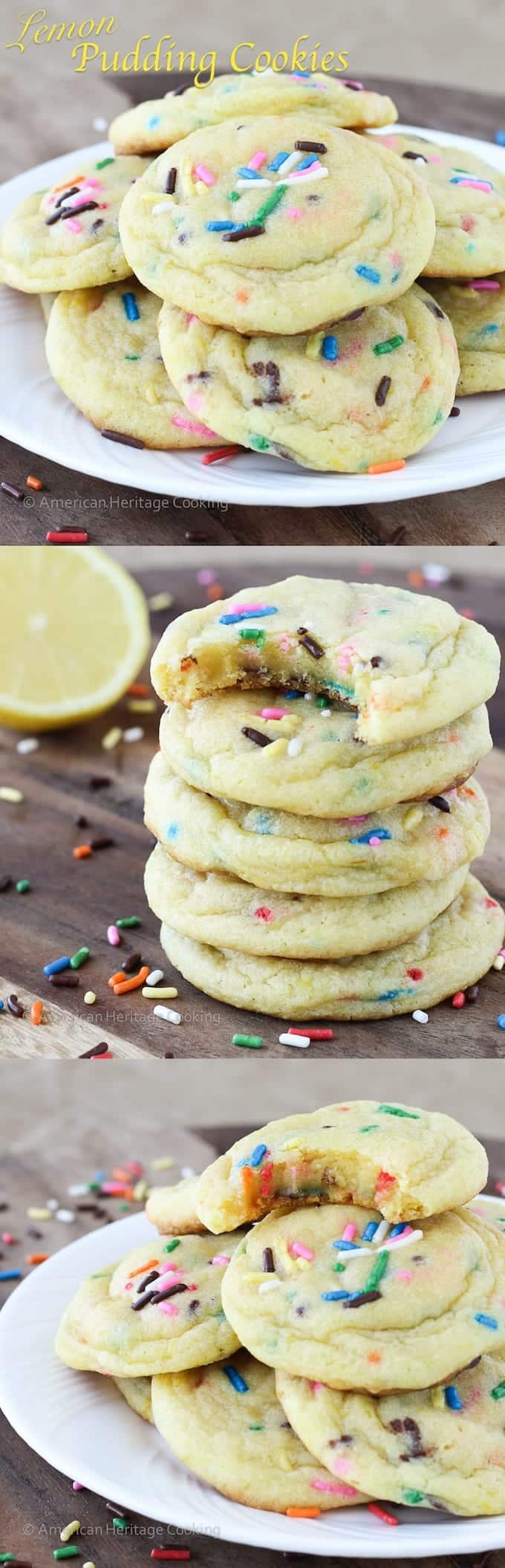 Lemon Pudding Cookies