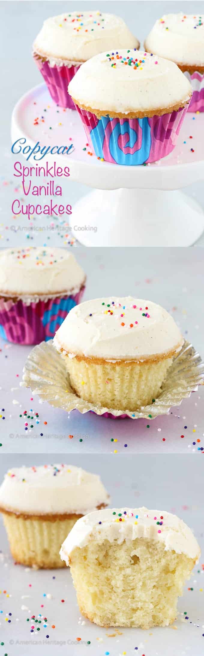 Sprinkles Copycat Vanilla Cupcakes Instagram Image