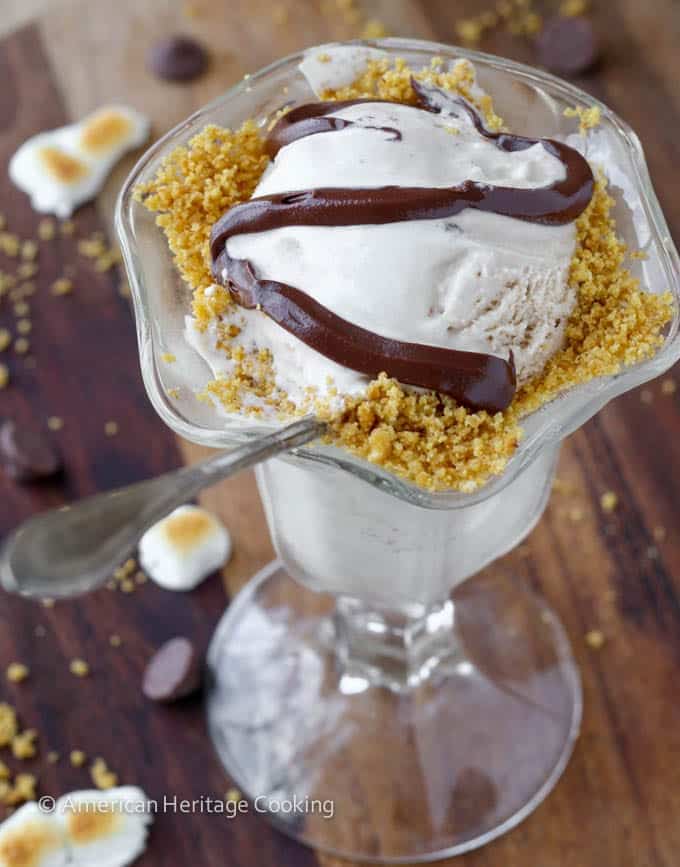 Toasted Marshmallow Smores Ice Cream