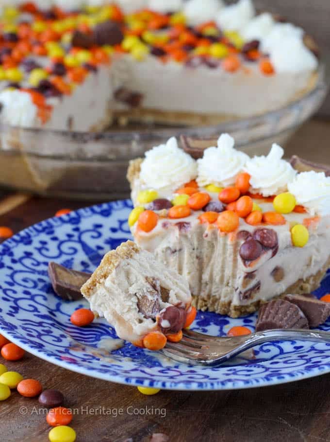 Peanut Butter Reeses Ice Cream Pie Nutter Butter Crust