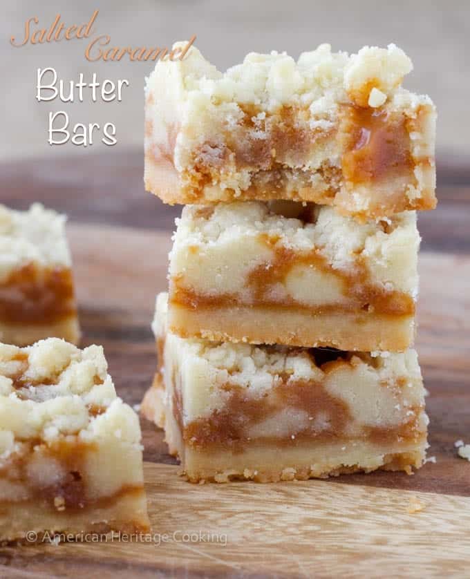 Salted Caramel Butter Bars