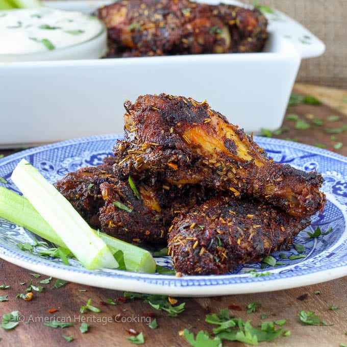 Oven Baked Buffalo Chicken Wings with Dry Rub - Veronika's Kitchen