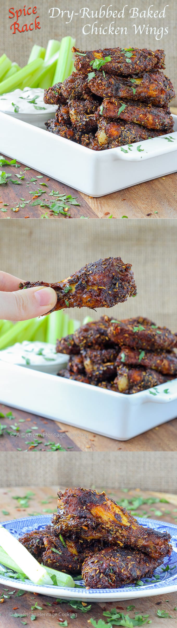 Spice Rack Dry Rubbed Baked Chicken Wings