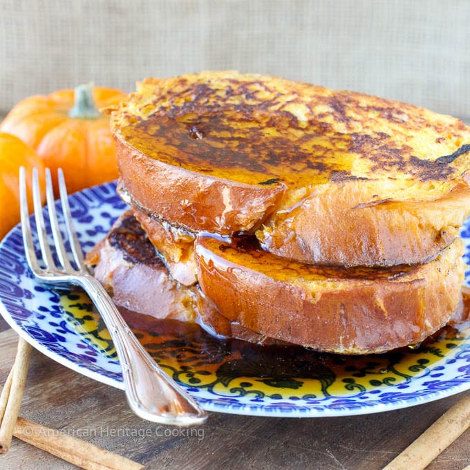 Pumpkin Spice French Toast | An easy Holiday Breakfast for Two!