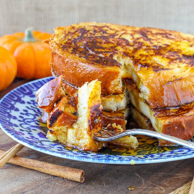 Pumpkin Spice French Toast | An easy Holiday Breakfast for Two!