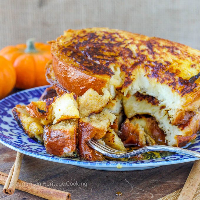 Pumpkin Spice French Toast | An easy Holiday Breakfast for Two!