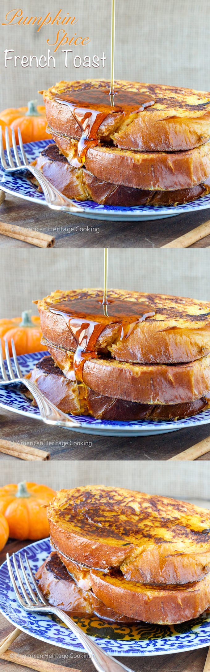 Pumpkin Spice French Toast | An easy Holiday Breakfast for Two!