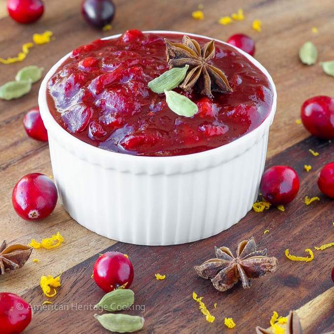 Break out of the cranberry rut with this Spiced Apple Cider Cranberry Sauce| An easy recipe for any night or your holiday feast!