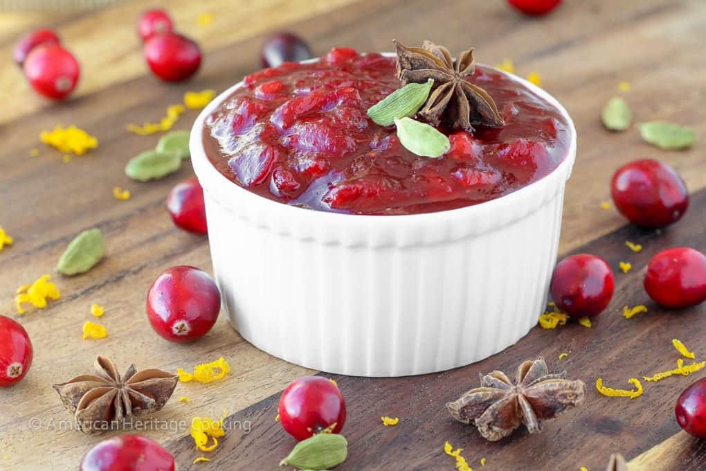 Break out of the cranberry rut with this Spiced Apple Cider Cranberry Sauce| An easy recipe for any night or your holiday feast!