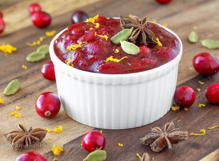 Break out of the cranberry rut with this Spiced Apple Cider Cranberry Sauce| An easy recipe for any night or your holiday feast!