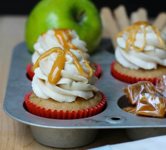 Your Cup of Cake Caramel-Apple-Cupcakes