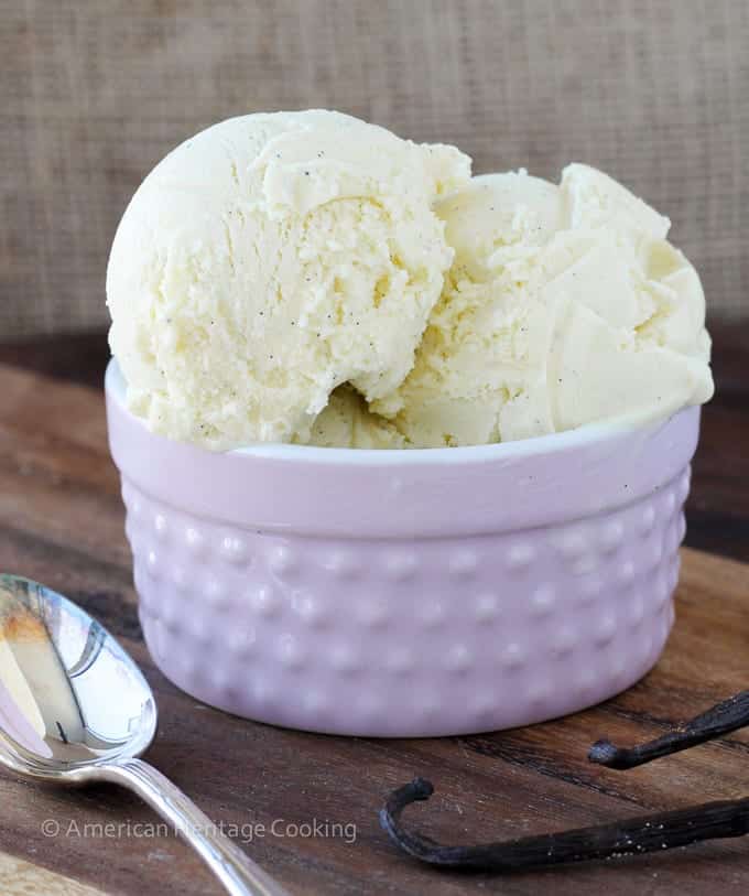 A recipe for a classic French Vanilla Ice Cream that is bursting with vanilla flavor!