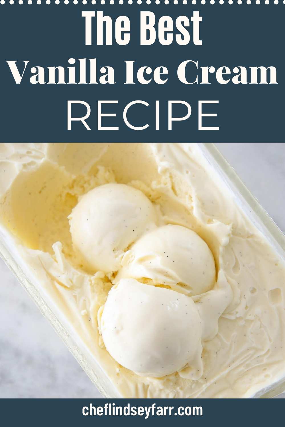 Vanilla Bean Ice Cream - Chef Lindsey Farr