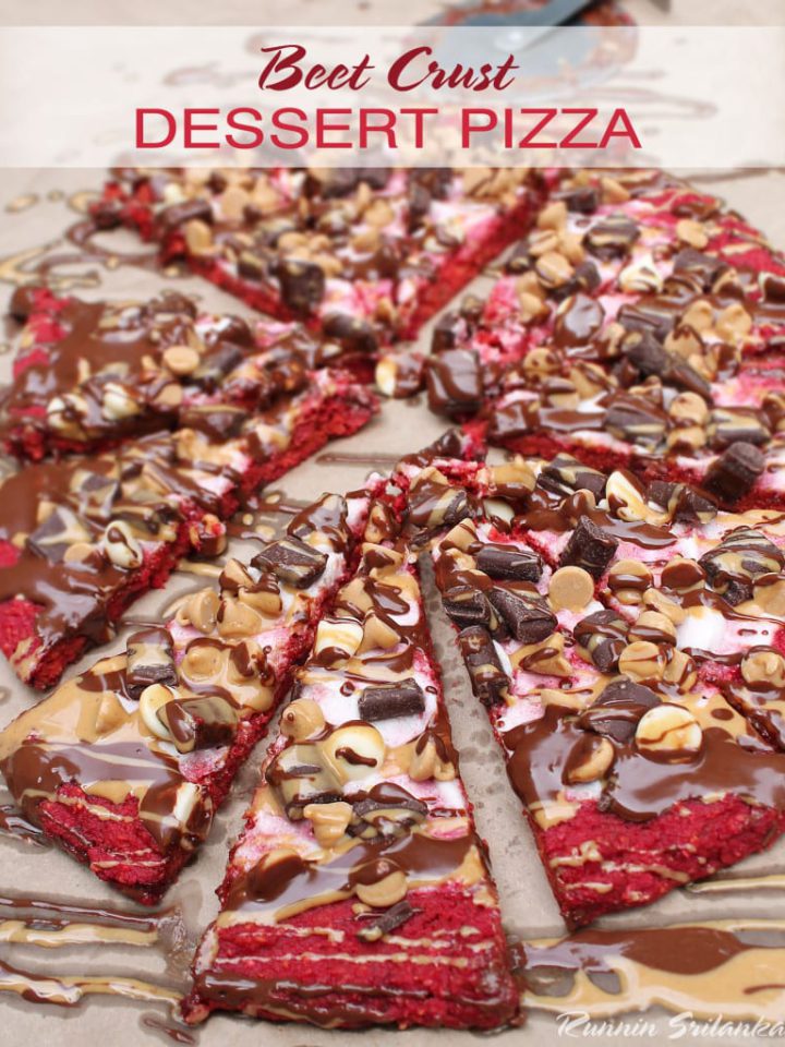 Sneak more veggies into your dessert with this Beet Dessert Pizza! Gluten Free and super easy!