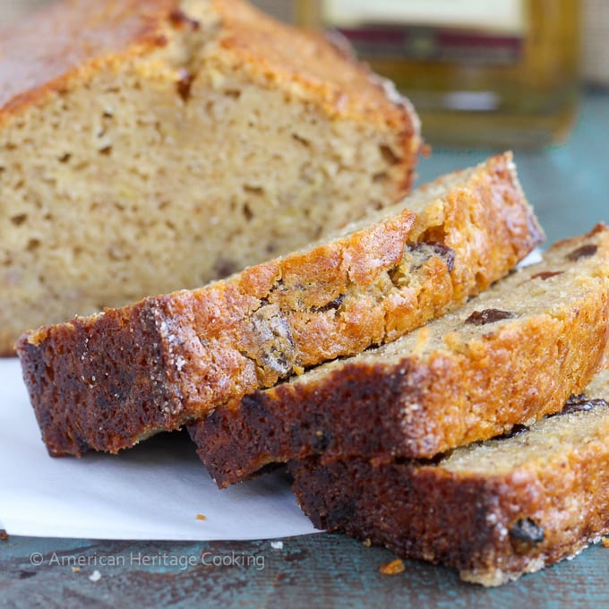 This Brown Butter Rum Raisin Banana Bread is a sinfully delicious combination of nutty brown butter, rum soaked raisins and incredibly moist banana bread! So delicious, you won’t want the loaf to end!