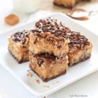 These No Bake Samoa Peanut Butter Bars have everything you love about Samoa Girl Scout Cookies plus peanut butter!