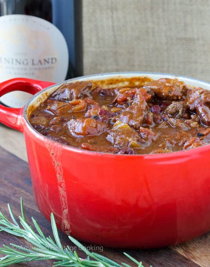 This flavorful Rosemary Pinot Noir Steak Chili is a spicy, hearty chili with tender pieces of steak and a hint of pinot noir and rosemary! 
