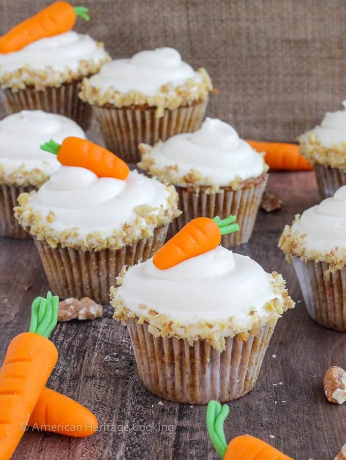 These are the moistest, most delicious Carrot Cake Cupcakes | A recipe I learned in culinary school that my husband said were the best ever!