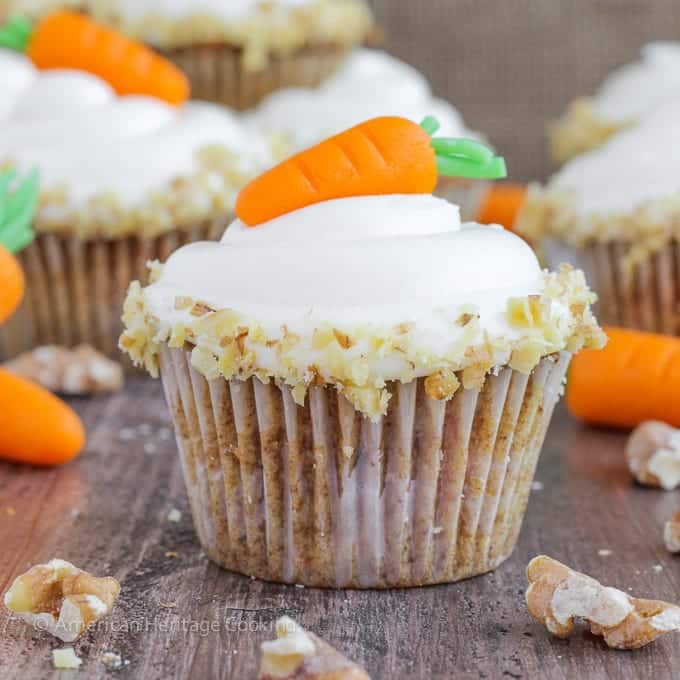 These are the moistest, most delicious Carrot Cake Cupcakes | A recipe I learned in culinary school that my husband said were the best ever!