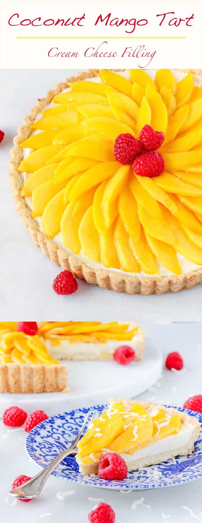 You will love this Coconut Mango Tart! It is fresh and perfect for Summer! 