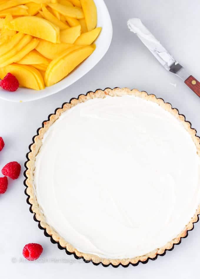 You will love this Coconut Mango Tart! It is fresh and perfect for Summer! 