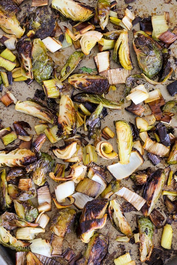 Roasted Honey Orange Brussels Sprouts Wild Rice Salad - An easy, healthy and filling meal!