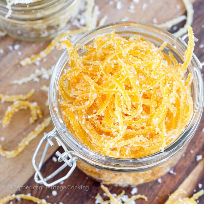 Candied Citrus Peel, Recipe