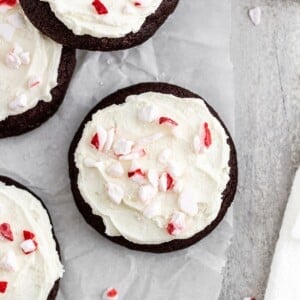 one peppermint chocolate cookie.