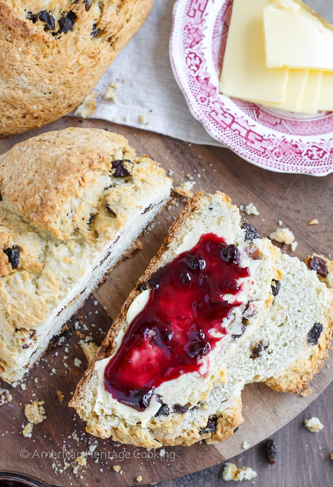 This Irish Soda Bread is tender and just a little sweet. Nothing is better than a thick slice fresh from the oven slathered with Irish butter and fruit jam. I searched for years for the best soda bread recipe and this is it!!! 