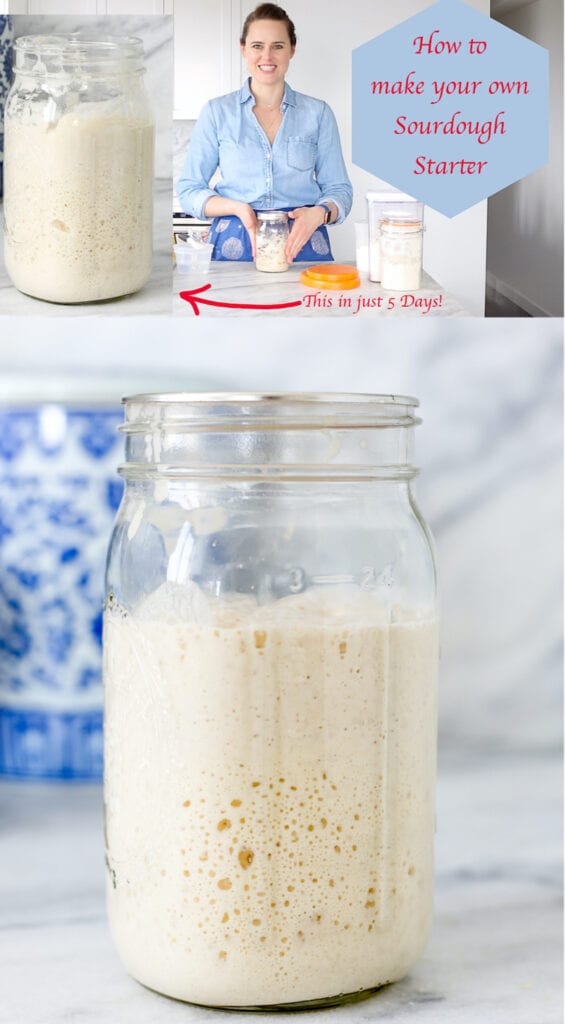 With this easy to follow sourdough starter recipe you can be making fresh sourdough bread from your own starter in just five days! 