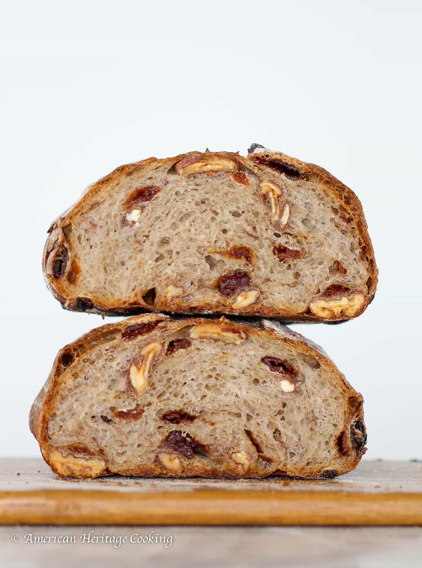 This Cherry Pecan Sourdough Bread is chewy and full of dried cherries and toasted pecans! 