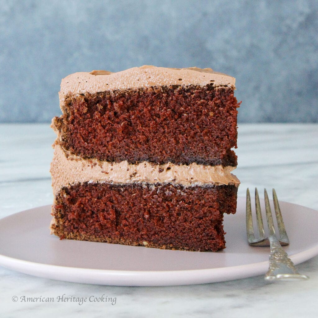 This Chocolate Mayonnaise Cake is tender, moist and perfectly rich. Slather it with a silky chocolate cream cheese buttercream for the perfect pair!
