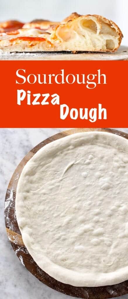 This sourdough pizza dough is easy, fast and you can use your sourdough starter discard! 