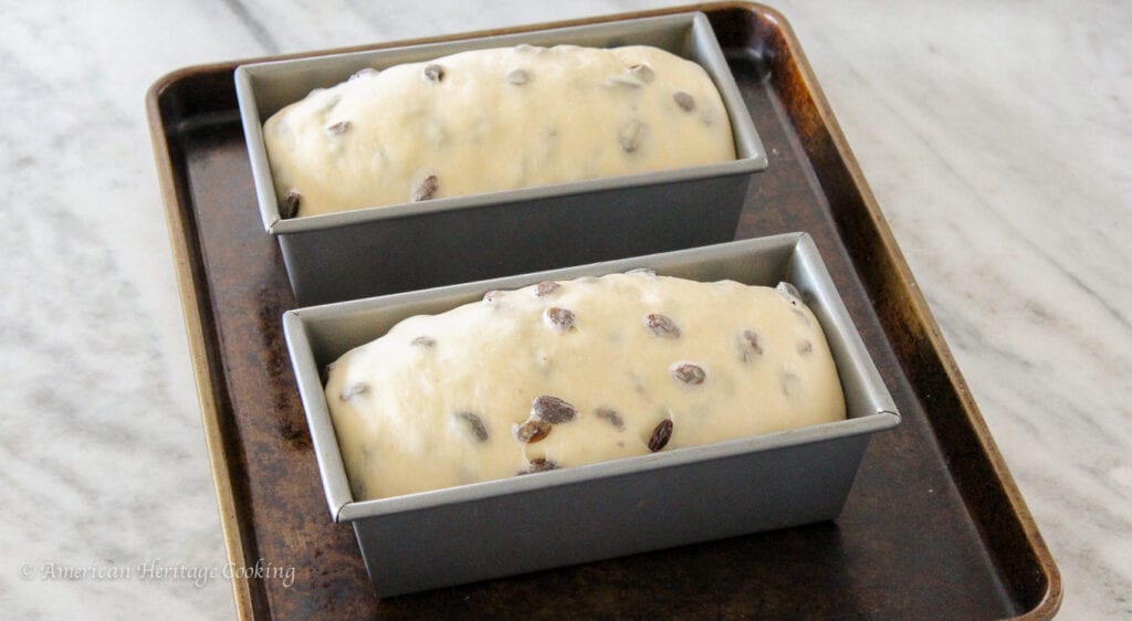 This Sourdough Raisin Bread is soft, chewy, buttery and packed full of raisins in every bite! 