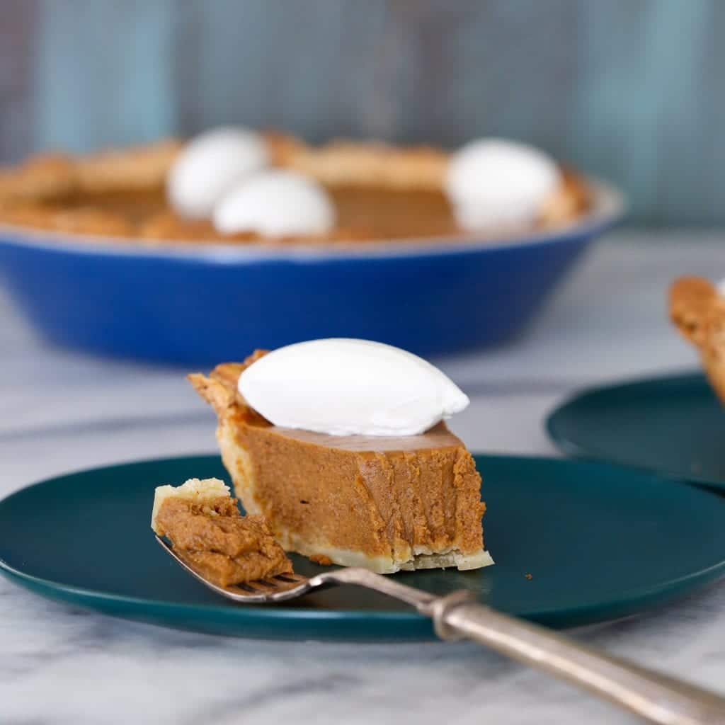 It is with full confidence that I bring you the best pumpkin pie! It is perfectly spiced, creamy and rich.