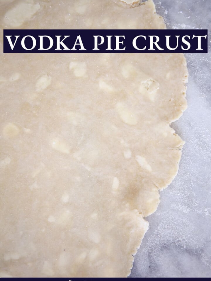 Pie crust rolled out.
