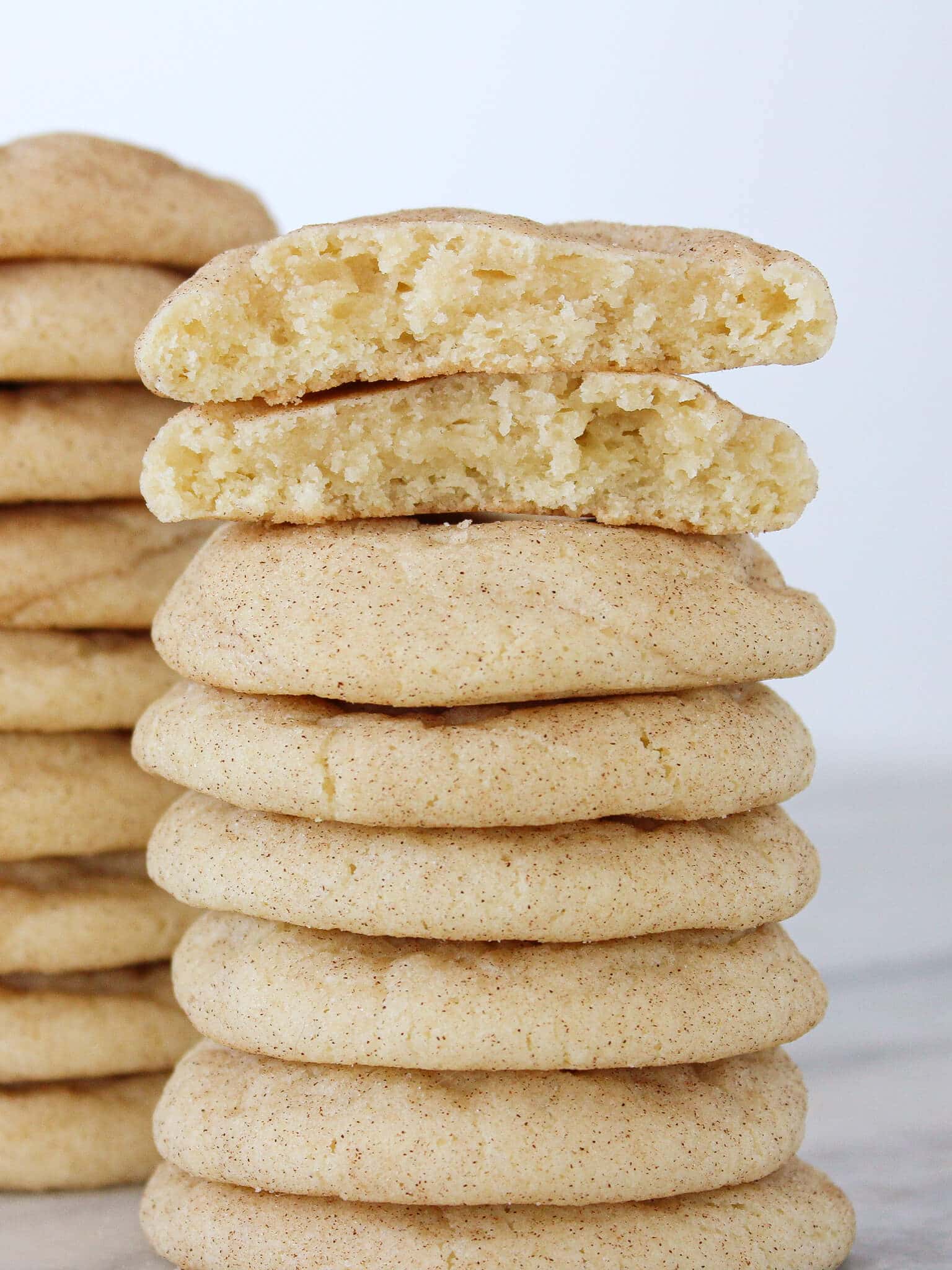 The best Snickerdoodle Cookie tall stack